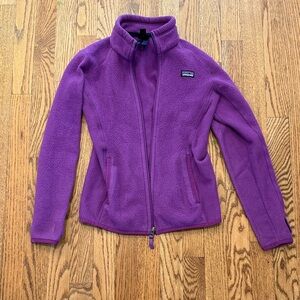 Patagonia Purple Fleece Zip-Up Jacket